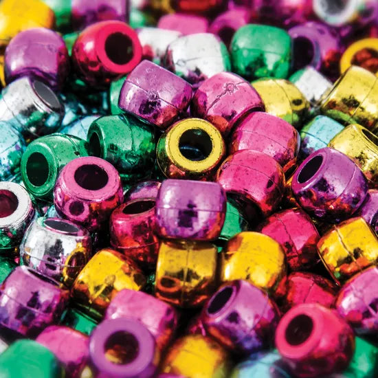 Metallic Pony Bead - Pack of 1000 - Modern Teaching Aids NZ