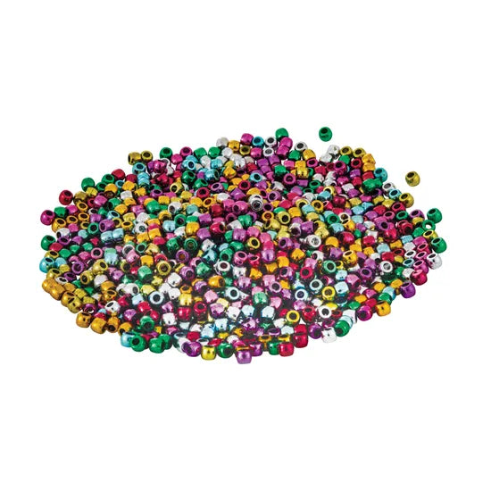 Metallic Pony Bead - Pack of 1000 - Modern Teaching Aids NZ