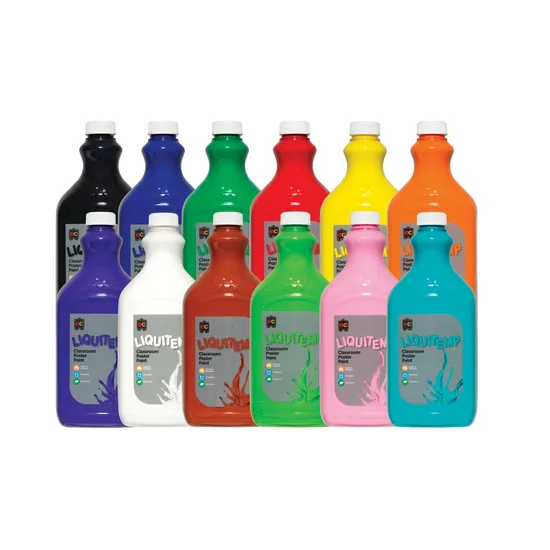 Liquitemp Poster Paint 2L - Set of 12