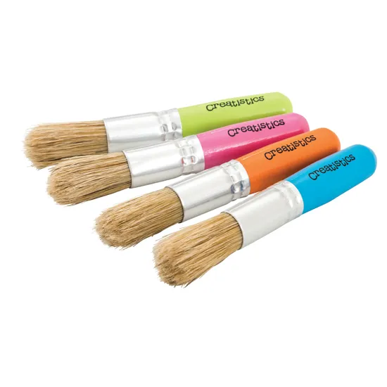 Creatistics Stubby Paint Brushes Pack of 24 - Modern Teaching Aids NZ