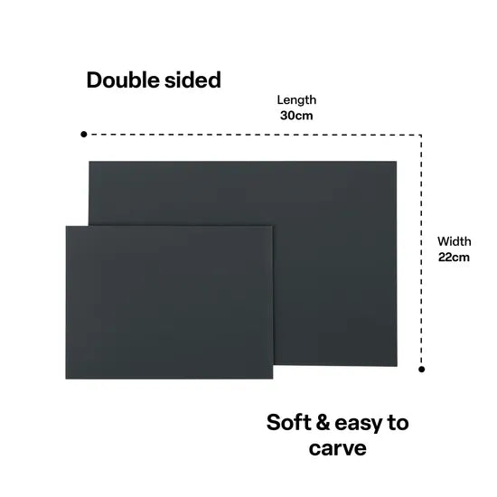 Double Sided Soft Lino Sheet - 220 x 300mm - Modern Teaching Aids NZ