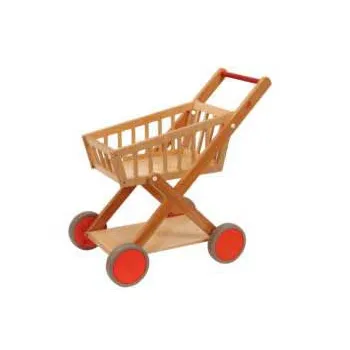 Shopping Trolley Wooden 36 (W) x 23 (H) x 60 (H) cm - Modern Teaching Aids NZ