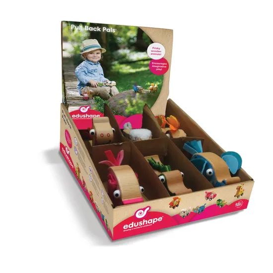 Pull Back Animal Pals - Set of 6 - Modern Teaching Aids NZ