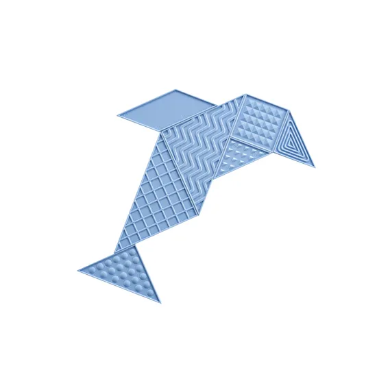 Tactile Tangram Classroom Set - Modern Teaching Aids NZ