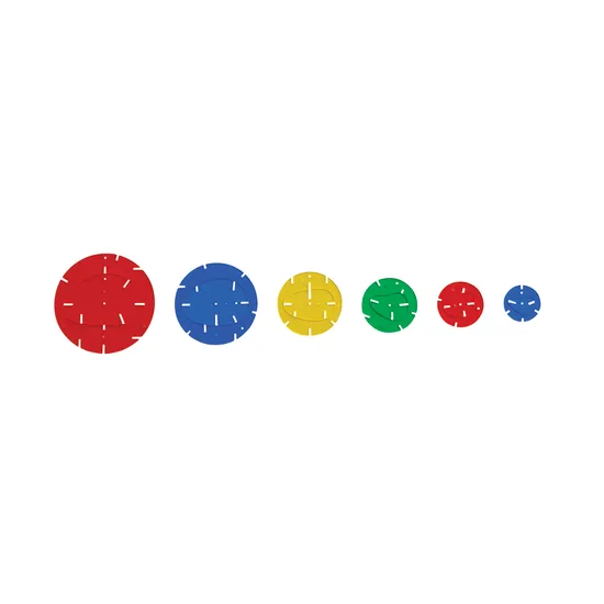 Interlocking Rainbow Pebbles Combo 96 Pieces - Modern Teaching Aids NZ