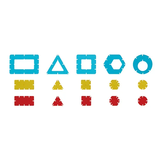 Interlocking Geo Shapes 82 PIeces - Modern Teaching Aids NZ