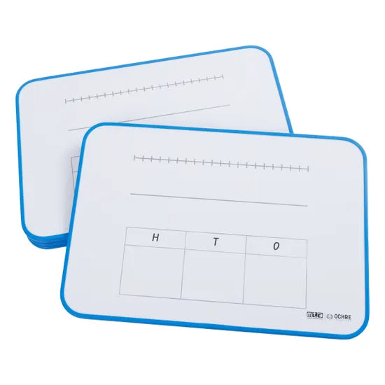 Ochre Magnetic Student Mini Whiteboard Maths - Year 1 Pack of 5 - Modern Teaching Aids NZ