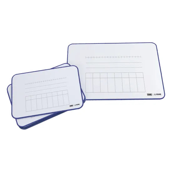Ochre Magnetic Student Mini Whiteboard Maths - Year 3 & 4 Pack of 5 - Modern Teaching Aids NZ