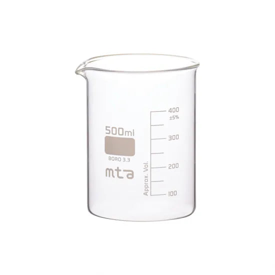 MTA Glass Beakers 500mL PK6 - Modern Teaching Aids NZ