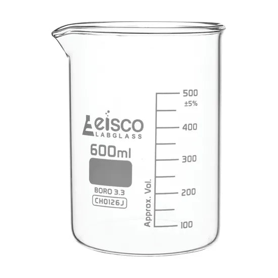 600 ml Borosilicate Beakers - Pack of 6 - Modern Teaching Aids NZ