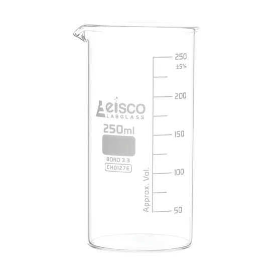 250 ml Tall Borosilicate Beake Printer Combo