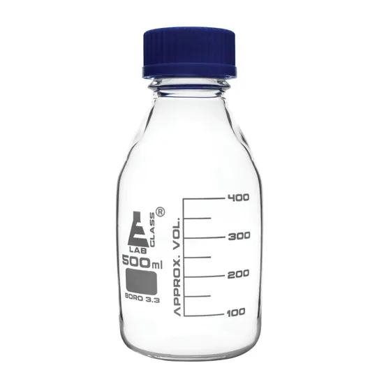 Clear Reagent Bottles - 500 ml, Pack of 10 - Modern Teaching Aids NZ