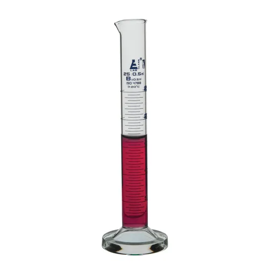 25 ml Borosilicate Measuring Cylinders - Pack of 2 - Modern Teaching Aids NZ