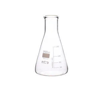 250 ml MTA Borosilicate Conical Flasks - Pack of 12 - Modern Teaching Aids NZ
