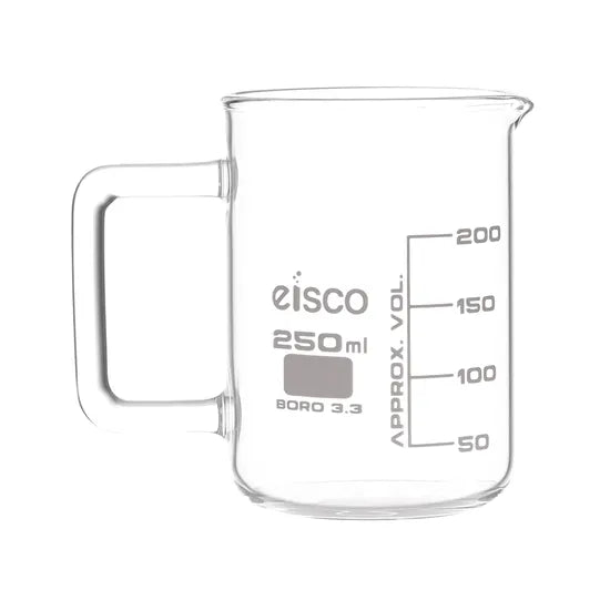 250 ml Borosilicate Beaker with Handle - Modern Teaching Aids NZ