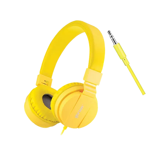 Folding Headphones - Yellow - Modern Teaching Aids NZ