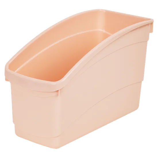 Plastic Book and Storage Tub - Coral - Modern Teaching Aids NZ