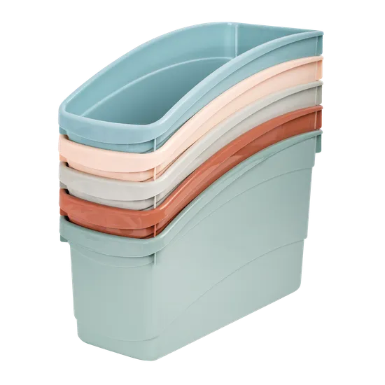 Plastic Book and Storage Tub - Coral - Modern Teaching Aids NZ