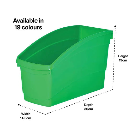 Elizabeth Richards Plastic Book and Storage Tub Green