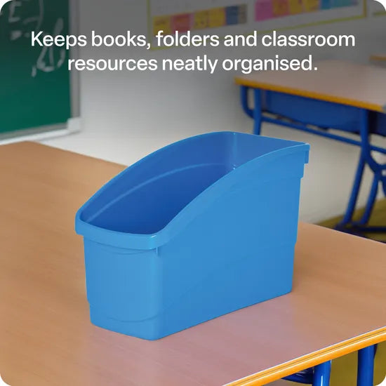 Plastic Book and Storage Tub - Light Blue - Modern Teaching Aids NZ