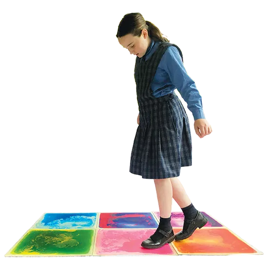 Sensory Liquid Floor Tiles Pack of 6 - Modern Teaching Aids NZ