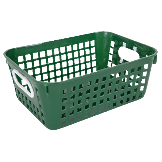 Elizabeth Richards Large Classroom Storage Basket Dark Green - Modern Teaching Aids NZ