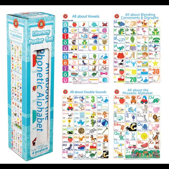 All About Literacy Poster Box Set 4 - Modern Teaching Aids NZ