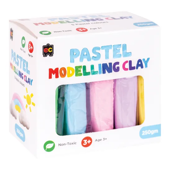Modelling Clay (Pastel) 5 colours x 50gm - Modern Teaching Aids NZ