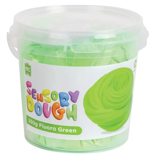 Sensory Dough - Fluoro Green 250g - Modern Teaching Aids NZ