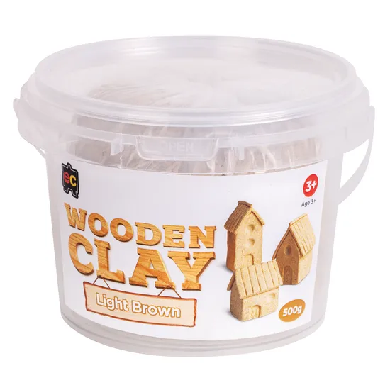 Wooden Clay - Light Brown 500g - Modern Teaching Aids NZ