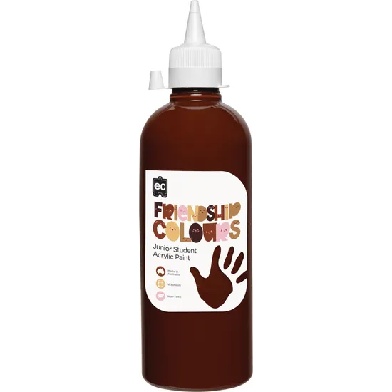 Friendship Colours Acrylic Paint 500 ml - Mahogany