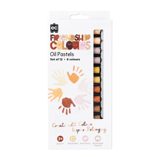 Friendship Colours Oil Pastels - Pack of 12