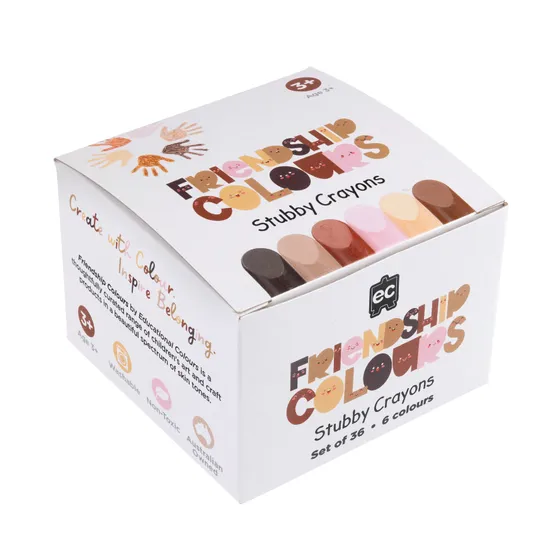 Friendship Colours Stubbies Crayons - Pack of 36