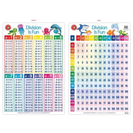 Division Is Fun Poster - Modern Teaching Aids NZ