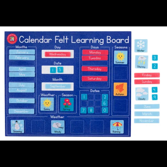 Felt Learning Board Calendar