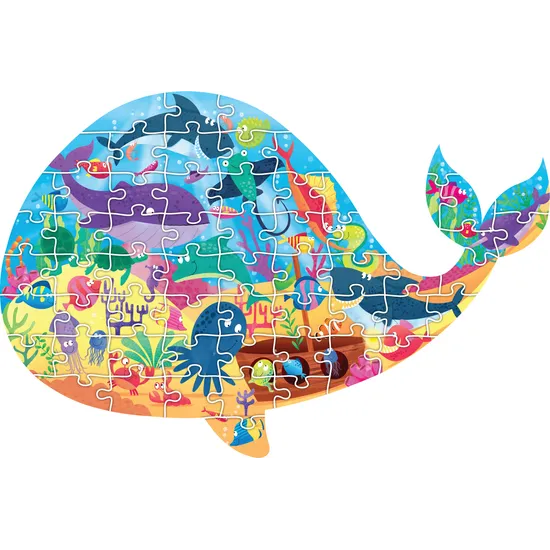 Under the Sea: Whale Shaped Floor Puzzle - Modern Teaching Aids NZ