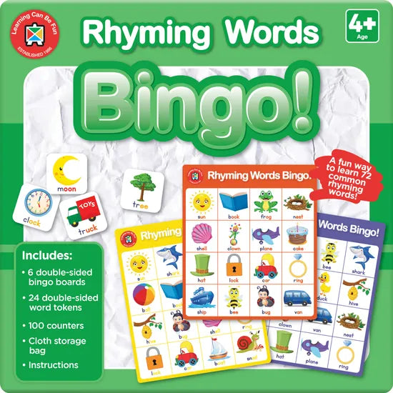 Rhyming Words Bingo - Modern Teaching Aids NZ