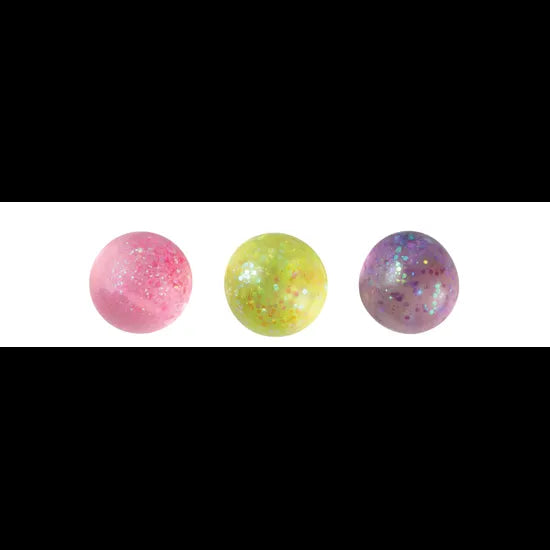 Galaxy Glitter Balls - pink yellow purple - Modern Teaching Aids NZ
