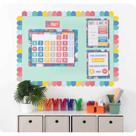 Growing Minds Calendar Bulletin Board Set