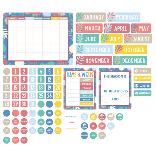 Growing Minds Calendar Bulletin Board Set