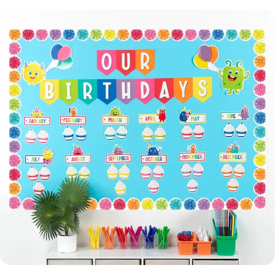 Giggle & Grow Birthday Bulletin Board Set - Modern Teaching Aids NZ