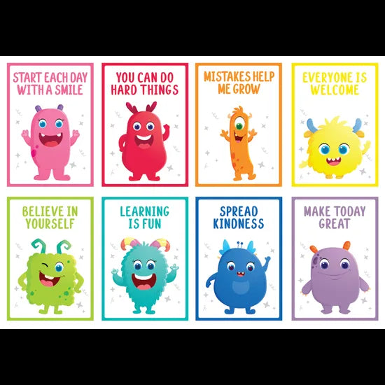 Giggle & Grow Motivational Poster Set of 8 - Modern Teaching Aids NZ