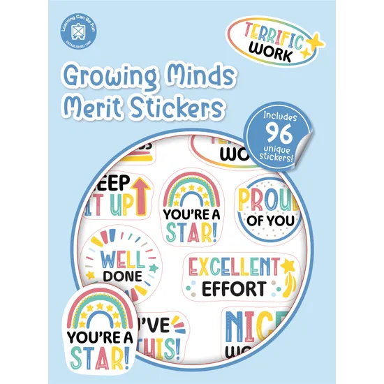 Growing Minds Merit Stickers Book