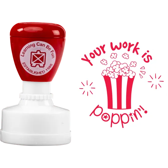 Your Work is Poppin' Merit Stamp - Modern Teaching Aids NZ