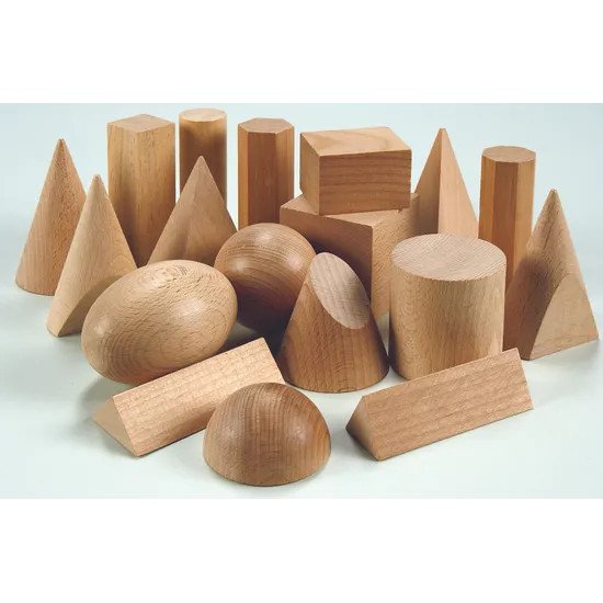 Teachables Wooden Geometric Solids - 3D Shapes, Set of 18 - Modern Teaching Aids NZ