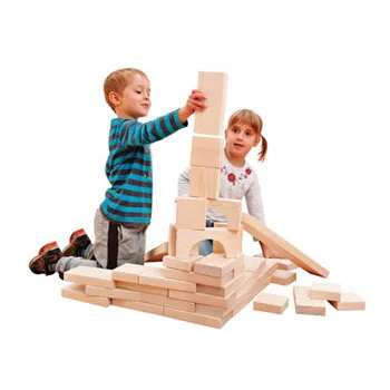 Maxi Wooden Building Bricks - 40 pieces - Modern Teaching Aids NZ