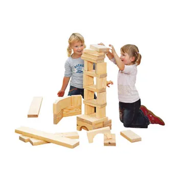 Maxi Wooden Building Bricks - 40 pieces - Modern Teaching Aids NZ