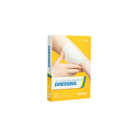 Non-Adherent Dressing 10 x 7.5cm 3pk - Modern Teaching Aids NZ