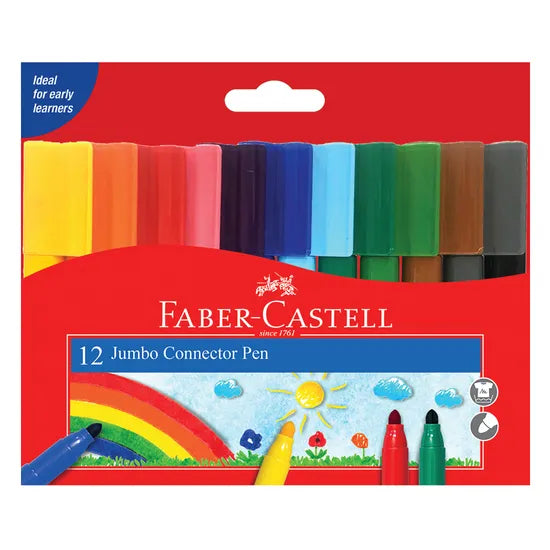 Jumbo Connector Pens - Pack of 12 - Modern Teaching Aids NZ
