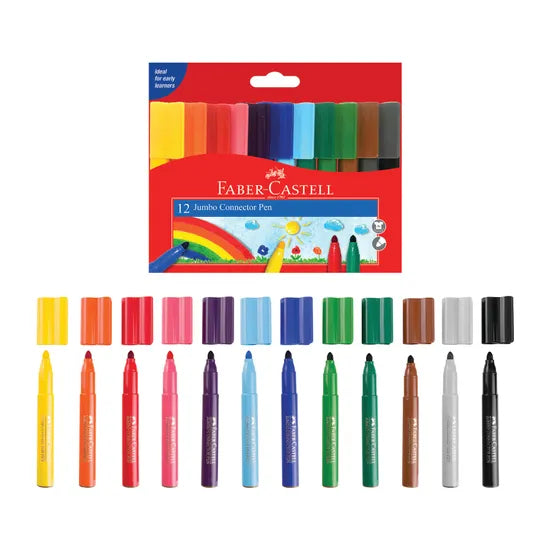 Jumbo Connector Pens - Pack of 12 - Modern Teaching Aids NZ